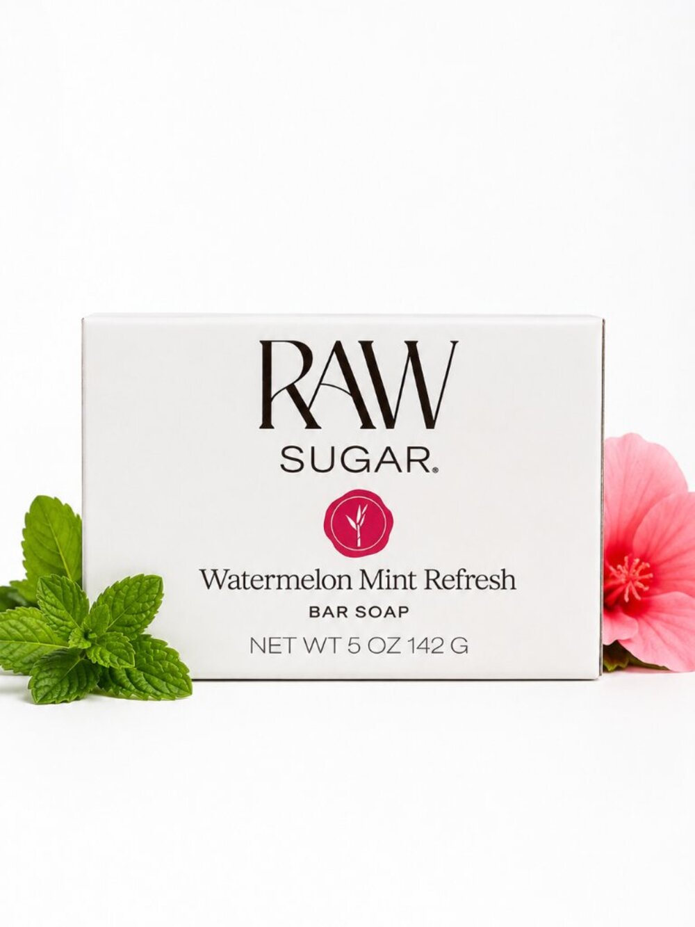 $2 Add-On When Bundled with $13+ Raw Sugar Watermelon Mint Refresh Bar Soap